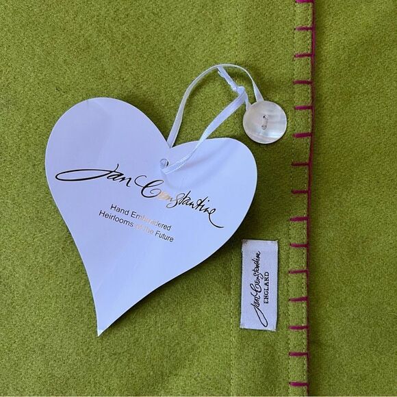 Jan Constantine NWT Wool Floral Pillowcase - Picture 6 of 6